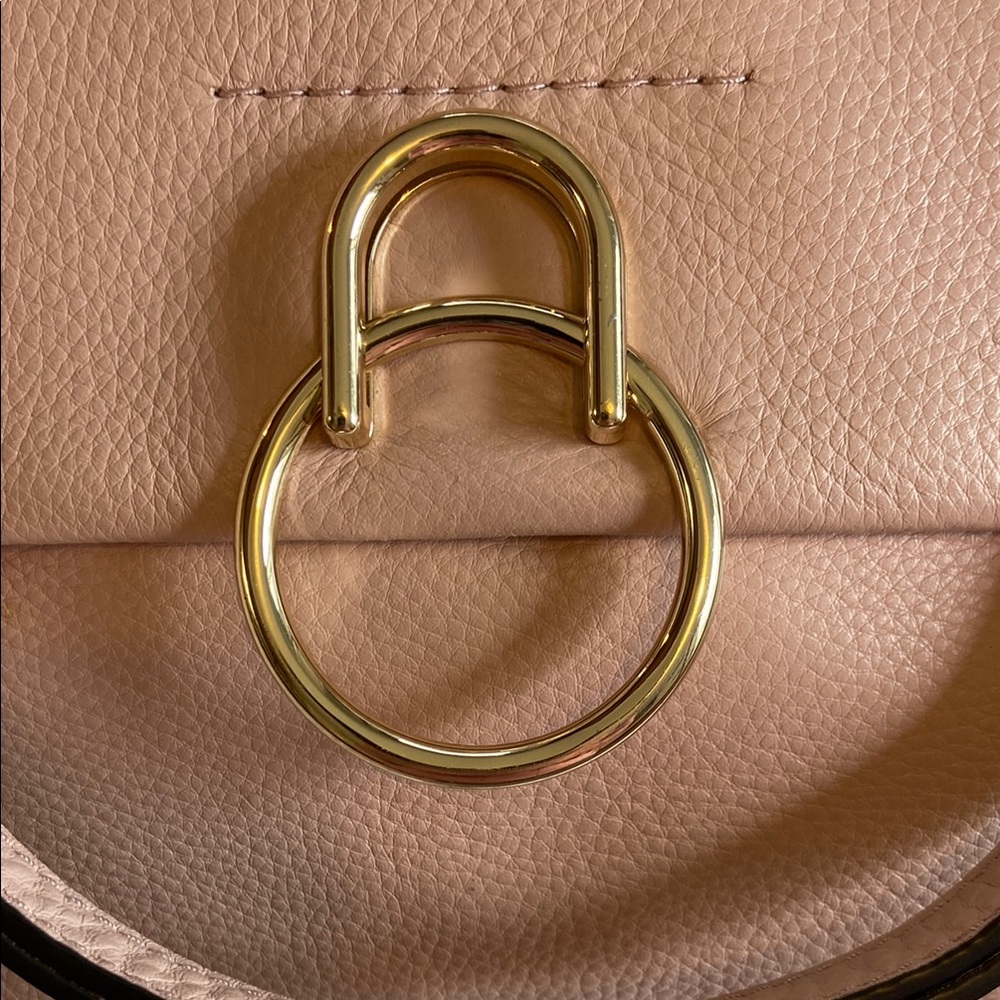Vince Camuto Cameo Rose Leather Shoulder Bag with Gold Hardware - Picture 2 of 14